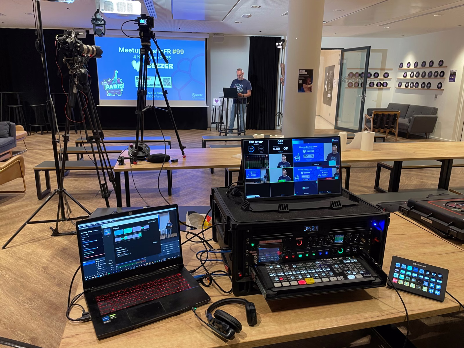 Régie Alkoda On Air en situation lors d'un meetup